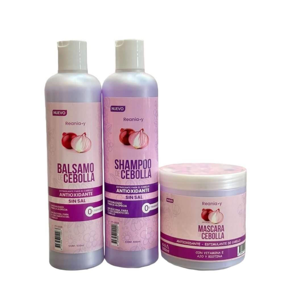 Kit De Cuidado Capilar Cebolla 3Pcs