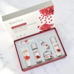Kit De Cuidado Facial Sadoer Con Extracto De Granada 6 Pcs