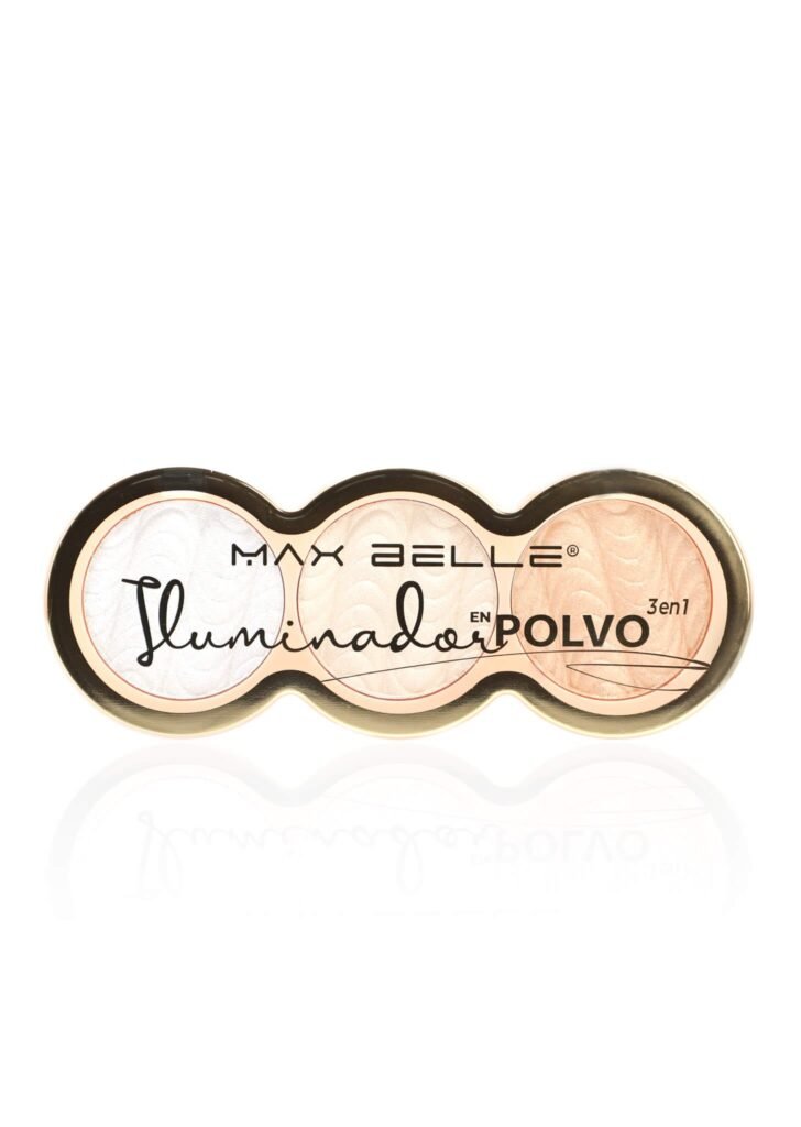 Iluminador en polvo 3 tonos Max belle