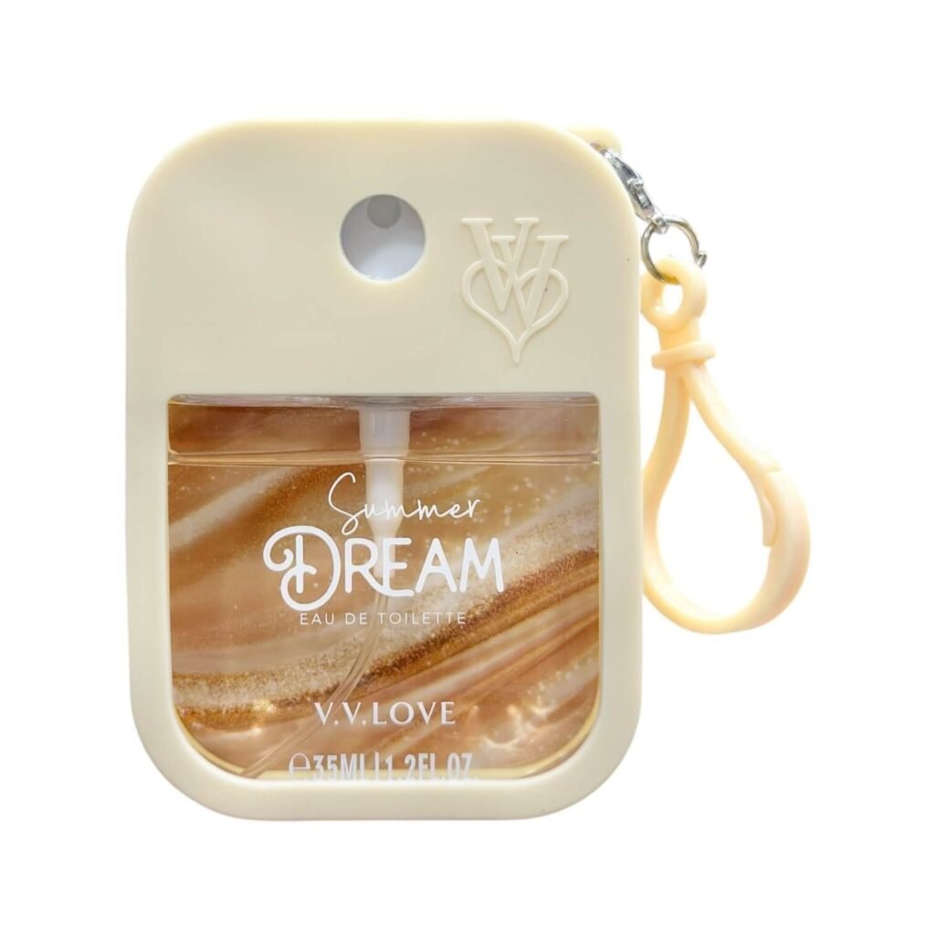 Perfume de cartera con colgante VV