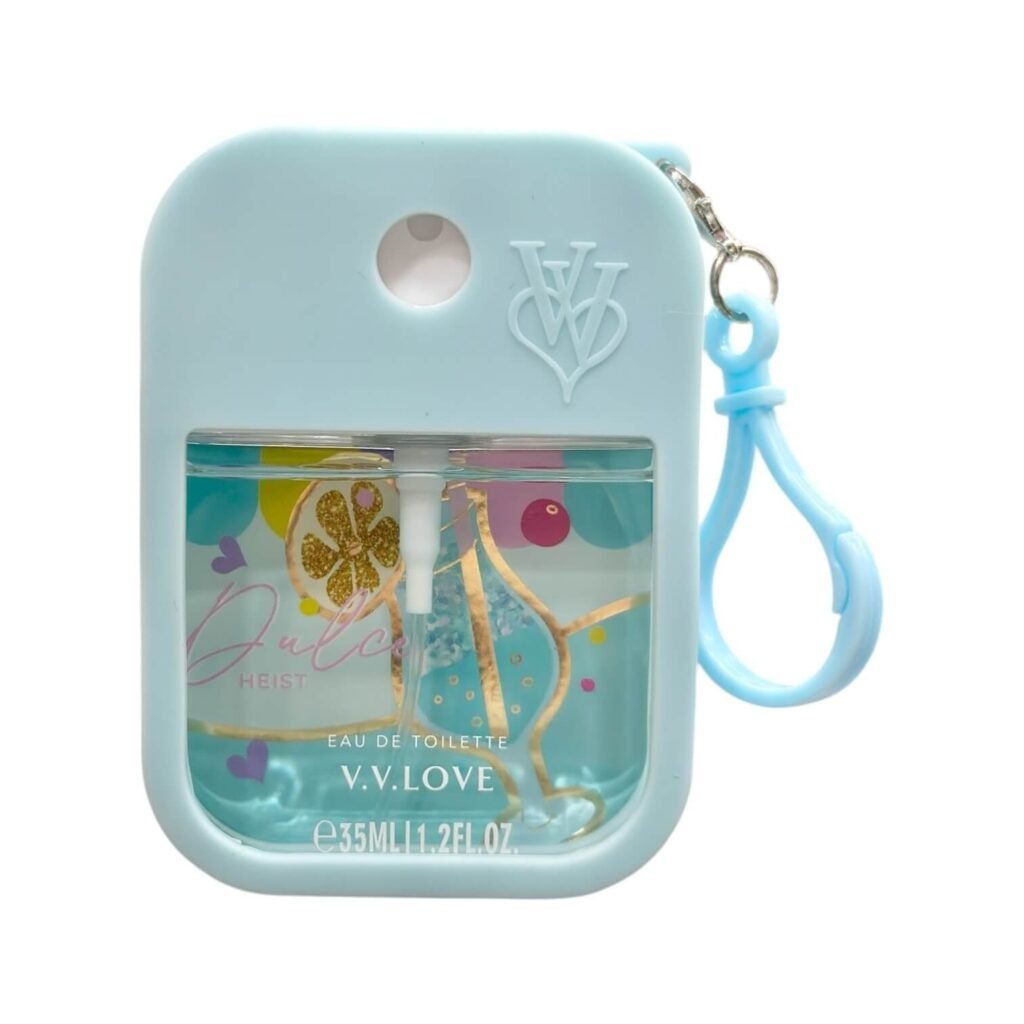 Perfume de cartera con colgante VV
