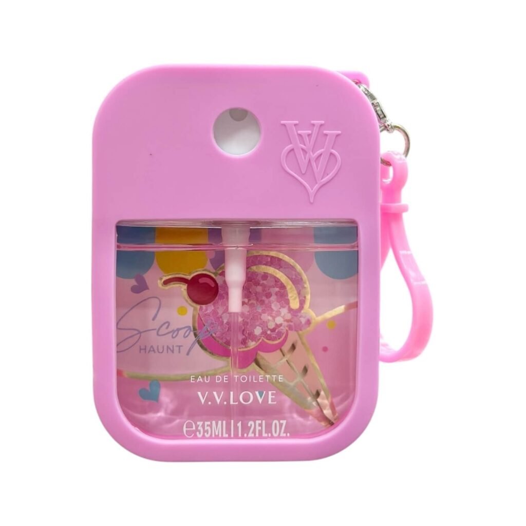 Perfume de cartera con colgante VV