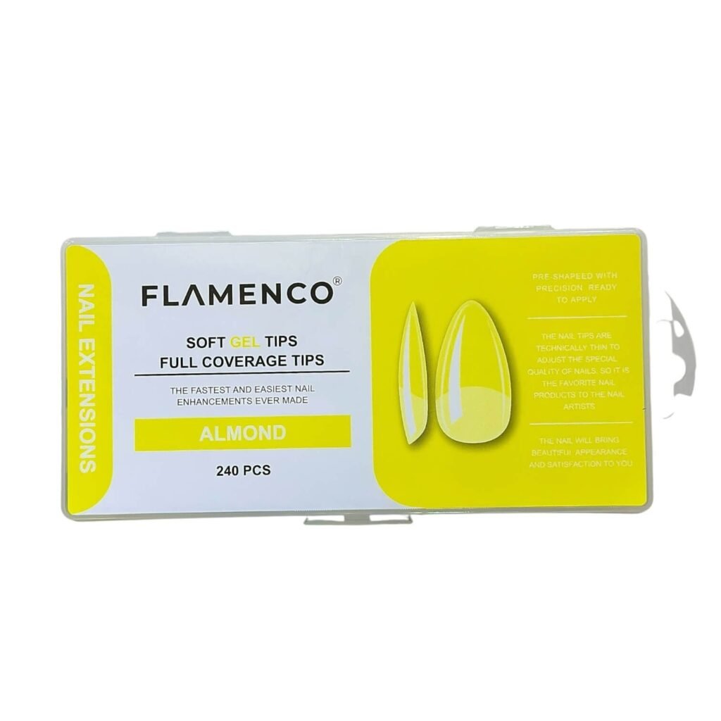 Uñas Soft Gel Tips Flamenco 240 Pcs