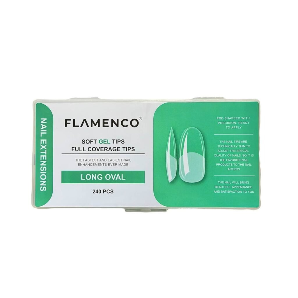Uñas Soft Gel Tips Flamenco 240 Pcs
