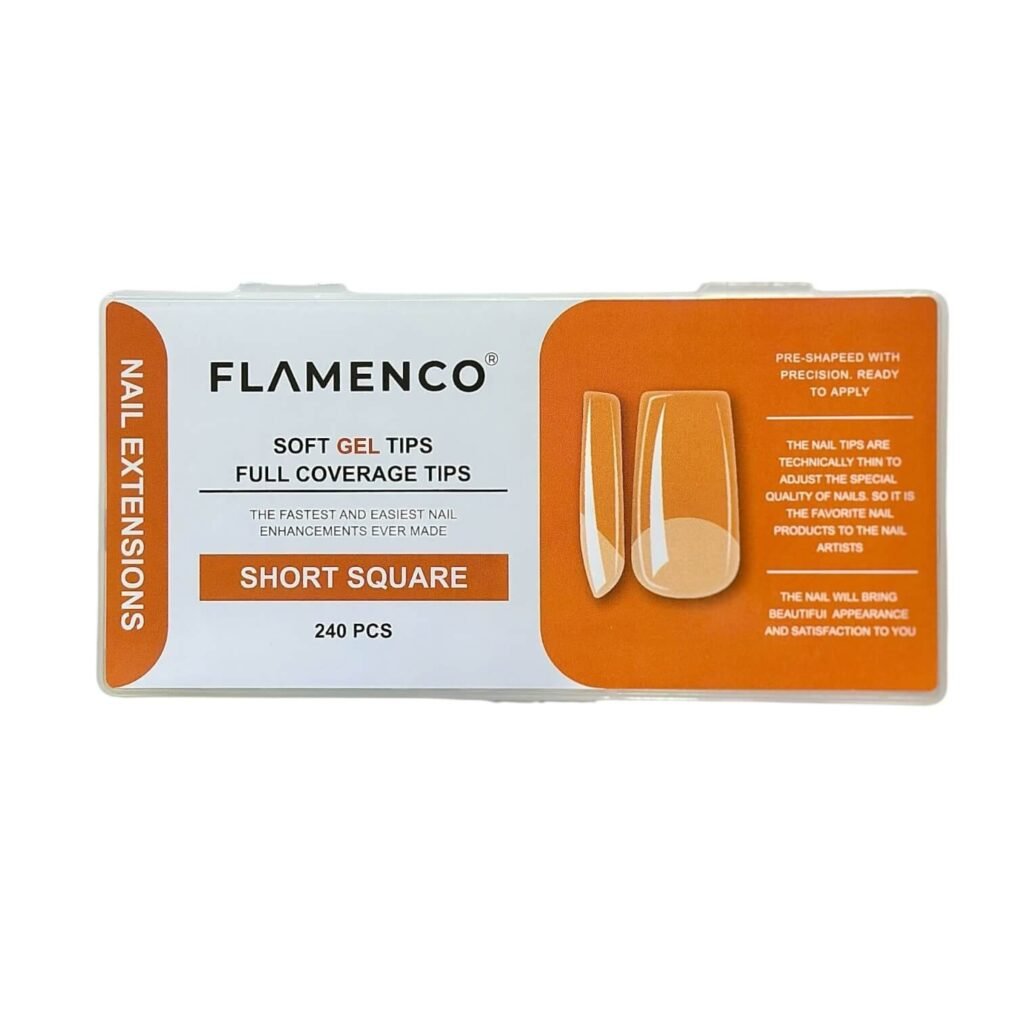 Uñas Soft Gel Tips Flamenco 240 Pcs