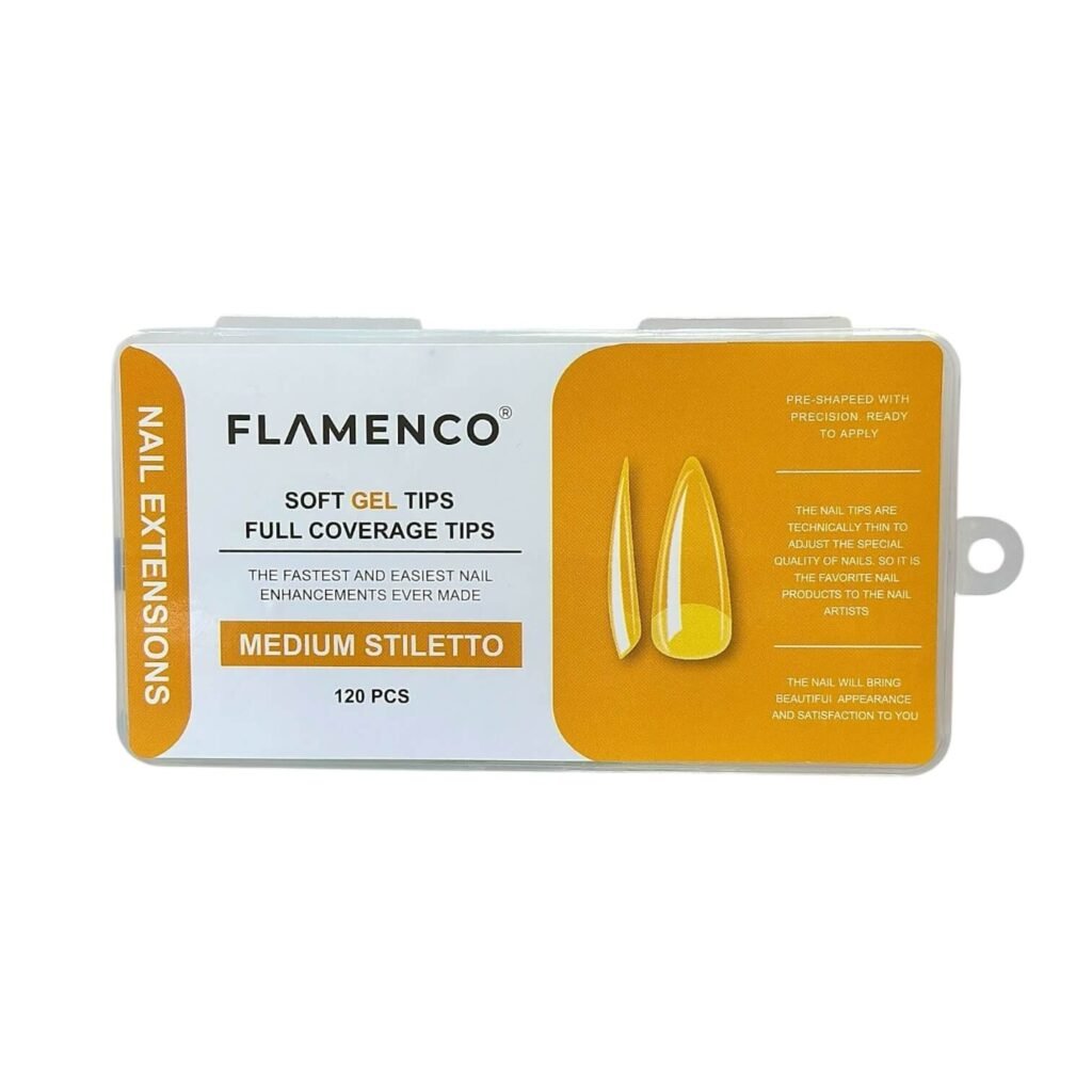 Uñas Soft Gel Tips Flamenco 120 Pcs