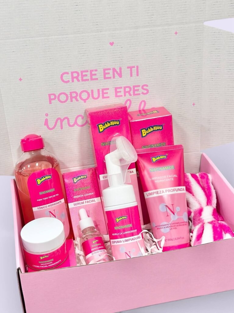 Box cuidado facial bubbaluu niacinamide 6pcs