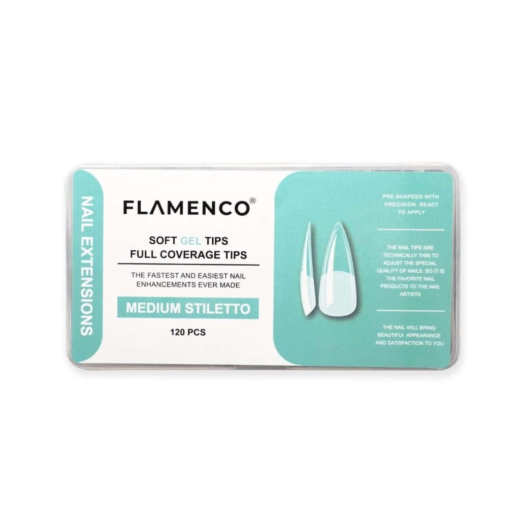 Uñas Soft Gel Tips Flamenco 120 Pcs