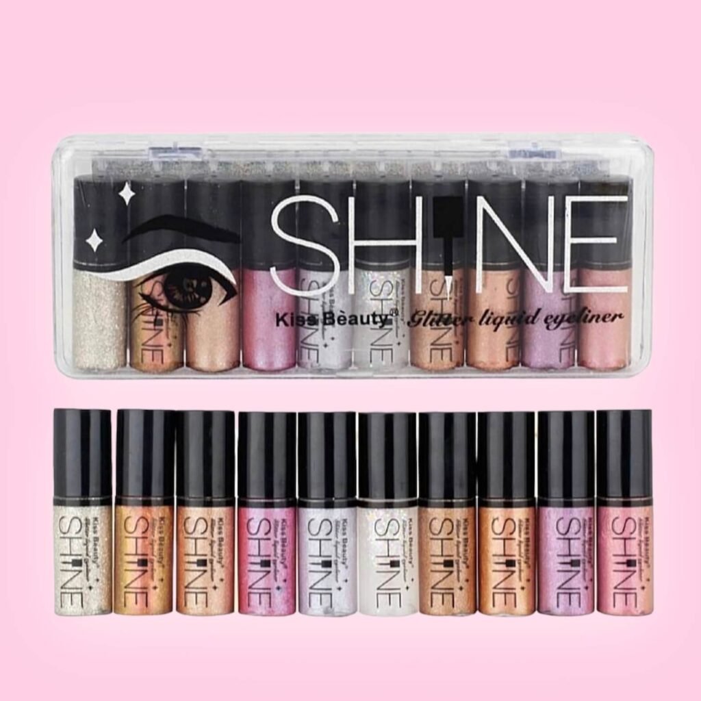Delineadores Glitter Shine Caja 10U